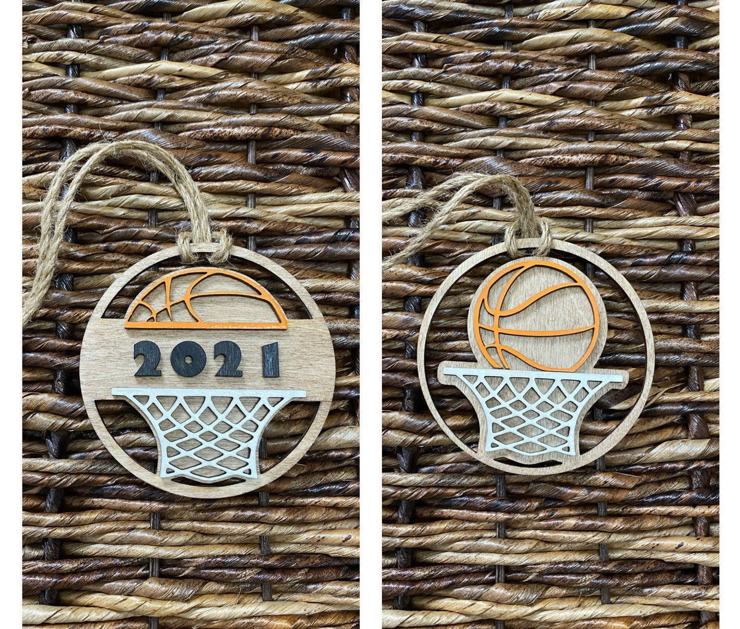 Basketball Ornament, Car Charm, Bag Charm, Sports Ornament, Team Ornament, Personalized Basketball Ornament